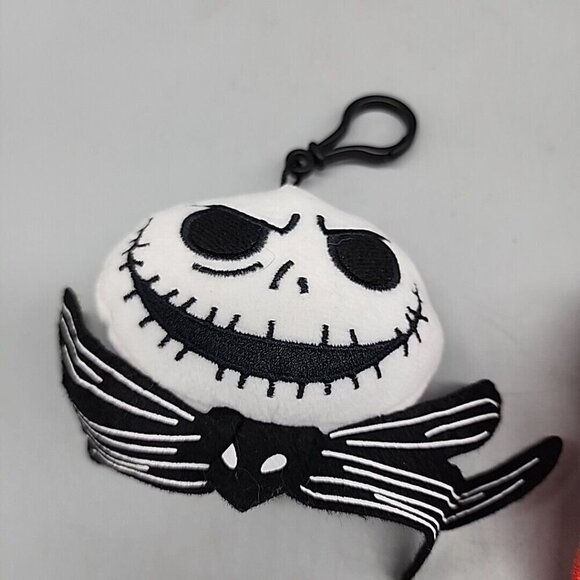The Nightmare Before Christmas Jack & Sally Skellington Clip-On Plush 4 Inch Set - Picture 3 of 4